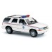 Busch 46418 -- 1998 Chevrolet Blazer - Assembled -- US Postal Police (white, red, blue)